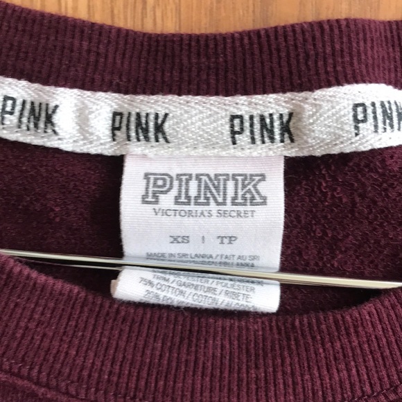 Victoria Secret Pink top sweatshirt XS Xsmall - Picture 5 of 8